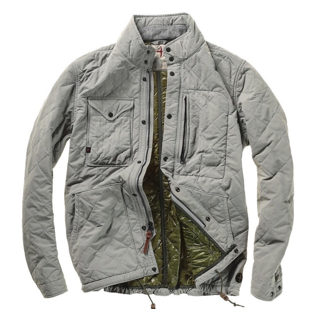Relwen Quilted Thermal Tanker Jacket Light Grey Size S Outdoor Gorpcore